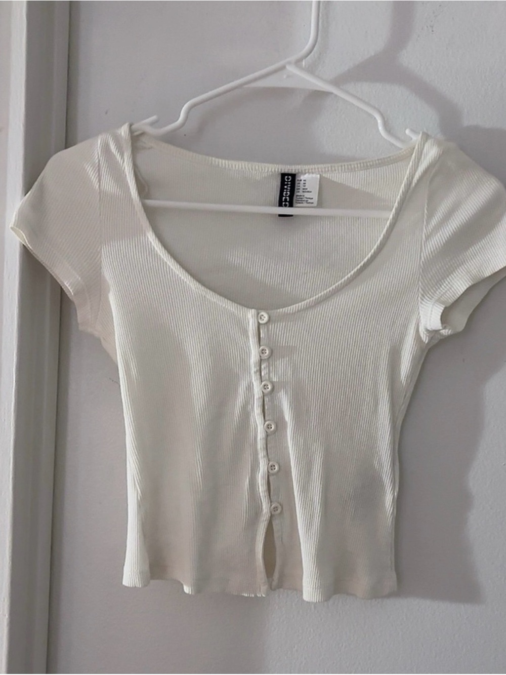 White rib top